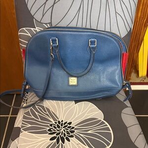 Dooney & Bourke Blue and Red Crossbody Bag